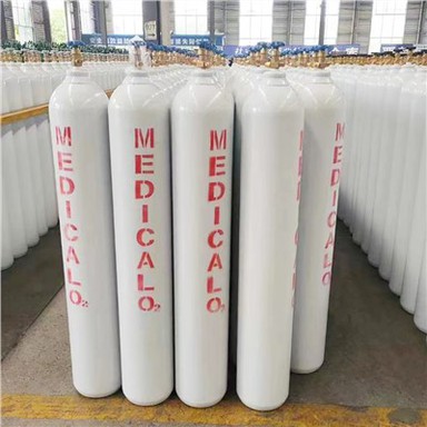 Cilindro de gas de oxígeno médico
